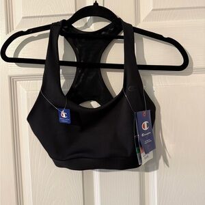 Champion Women's Black Racerback Sports Bra size S NWT
